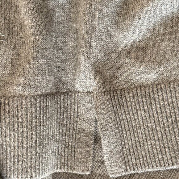 NWT TALBOTS Embroidered Snowflake Sweater, Heather Grey, Size S - Picture 6 of 11